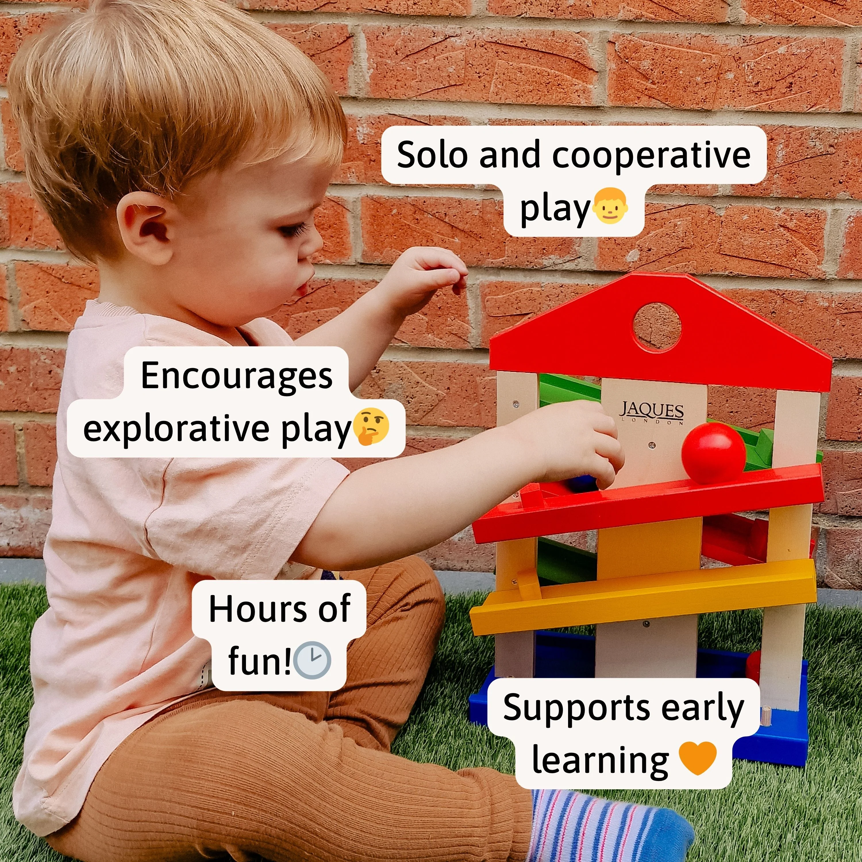 Ball Track - Wooden Ramp Toy - Image 7