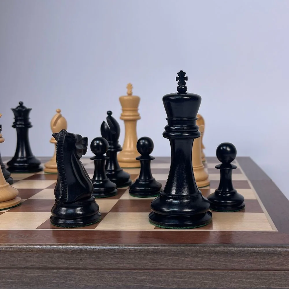 1890 Edition 4" Chess Pieces in Mahogany Casket - Image 4