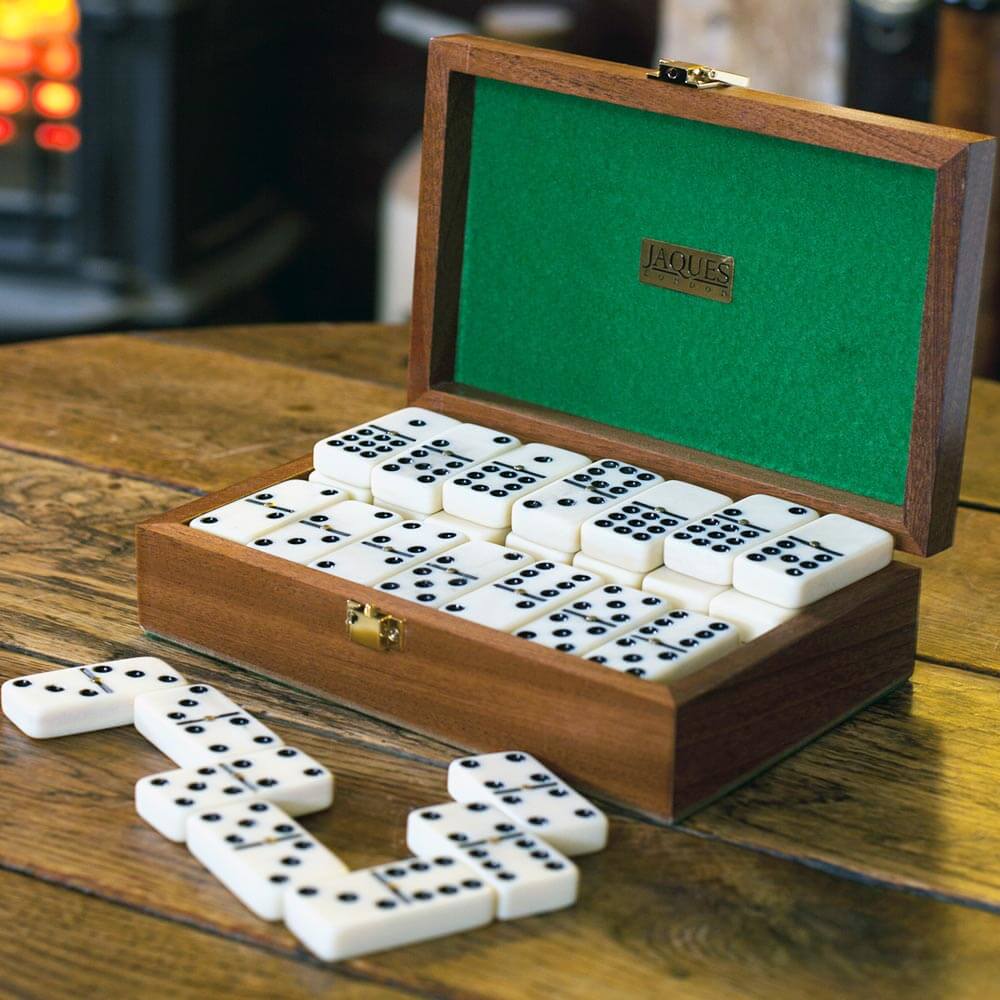 Double Nine Dominoes - Mahogany Cased Dominoes Set - Image 3