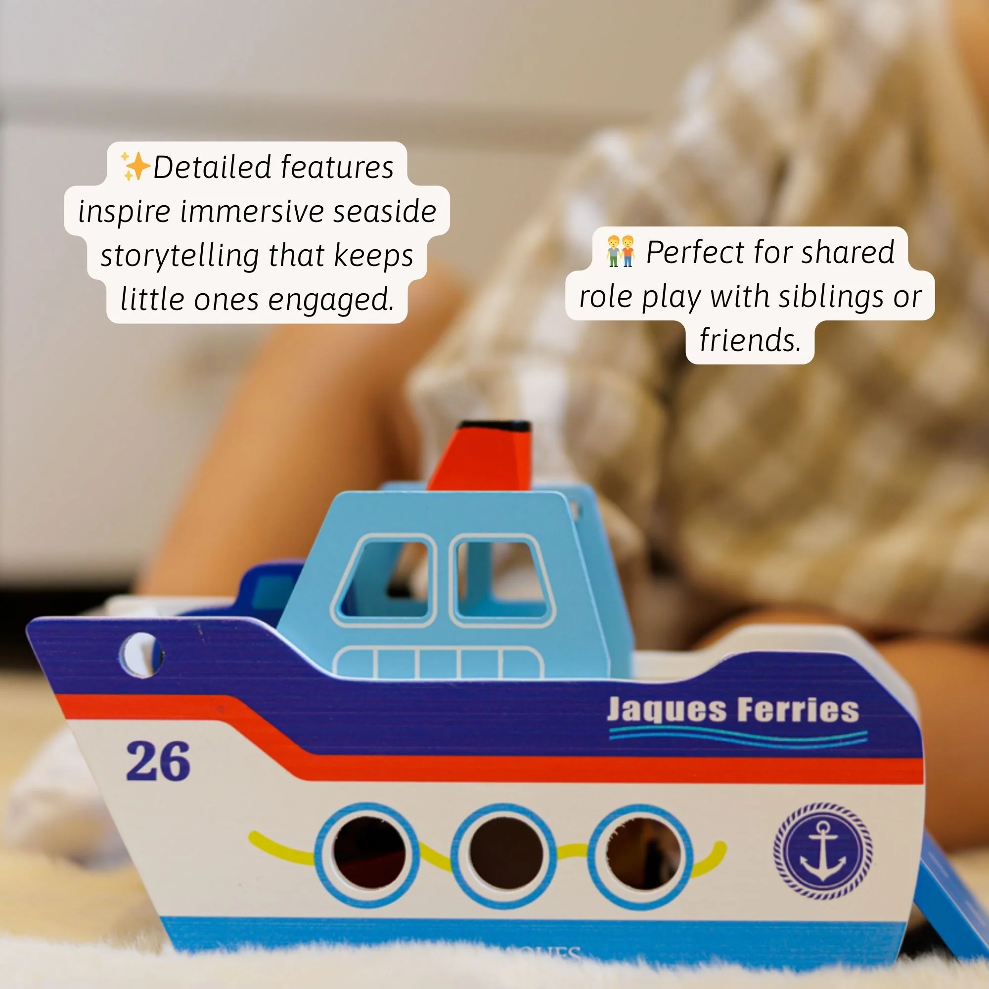 Toy Ferry Boat - Wooden Toy - Image 3