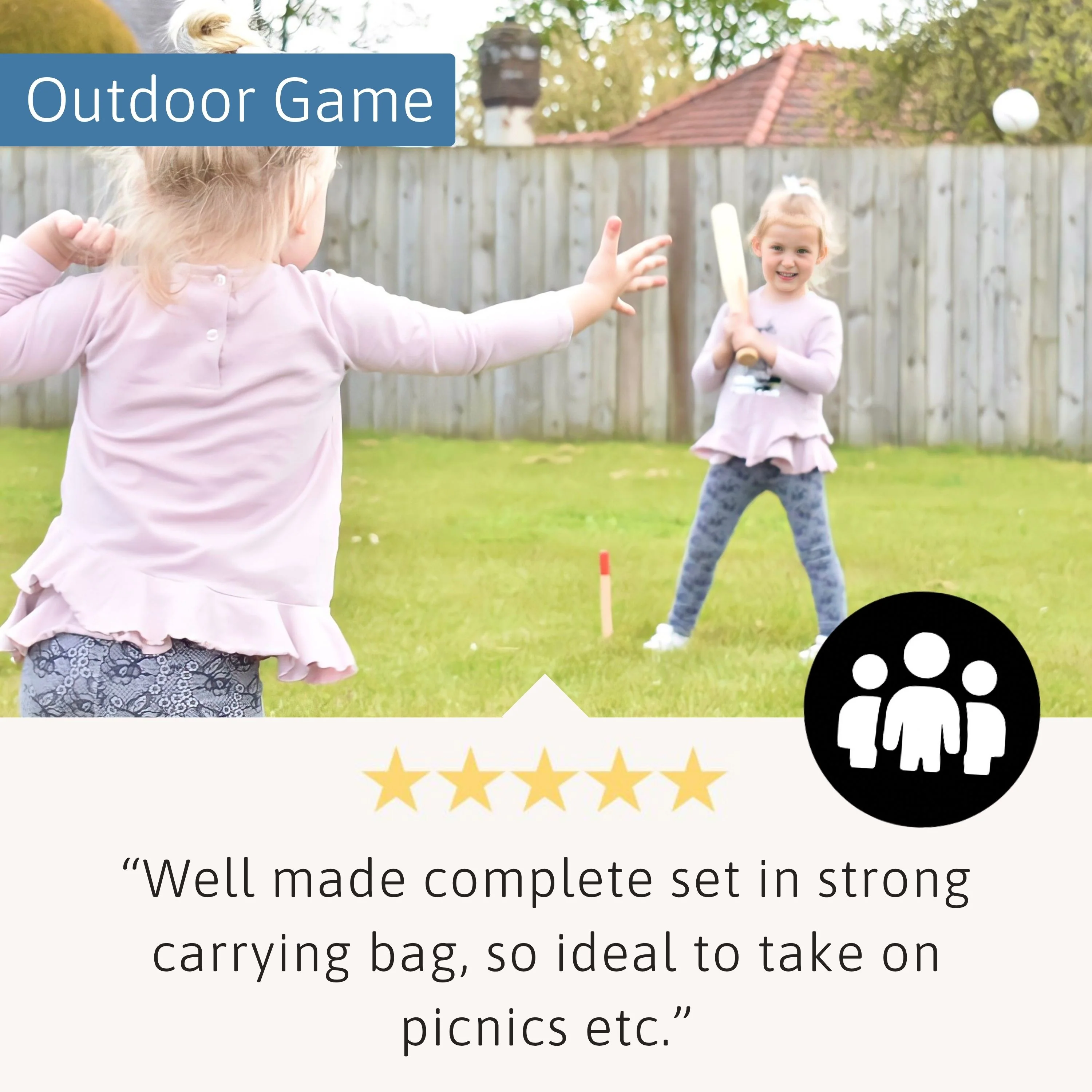 Full Rounders Set & Carry Bag - Image 4