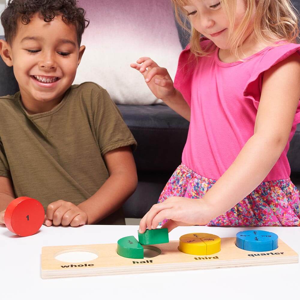 Fractions Shape Puzzle - Learning Toy - Image 3