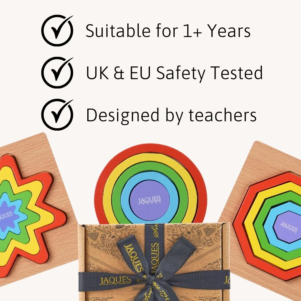 Rainbow Shape Puzzles - Wooden Shape Sorters - Image 5