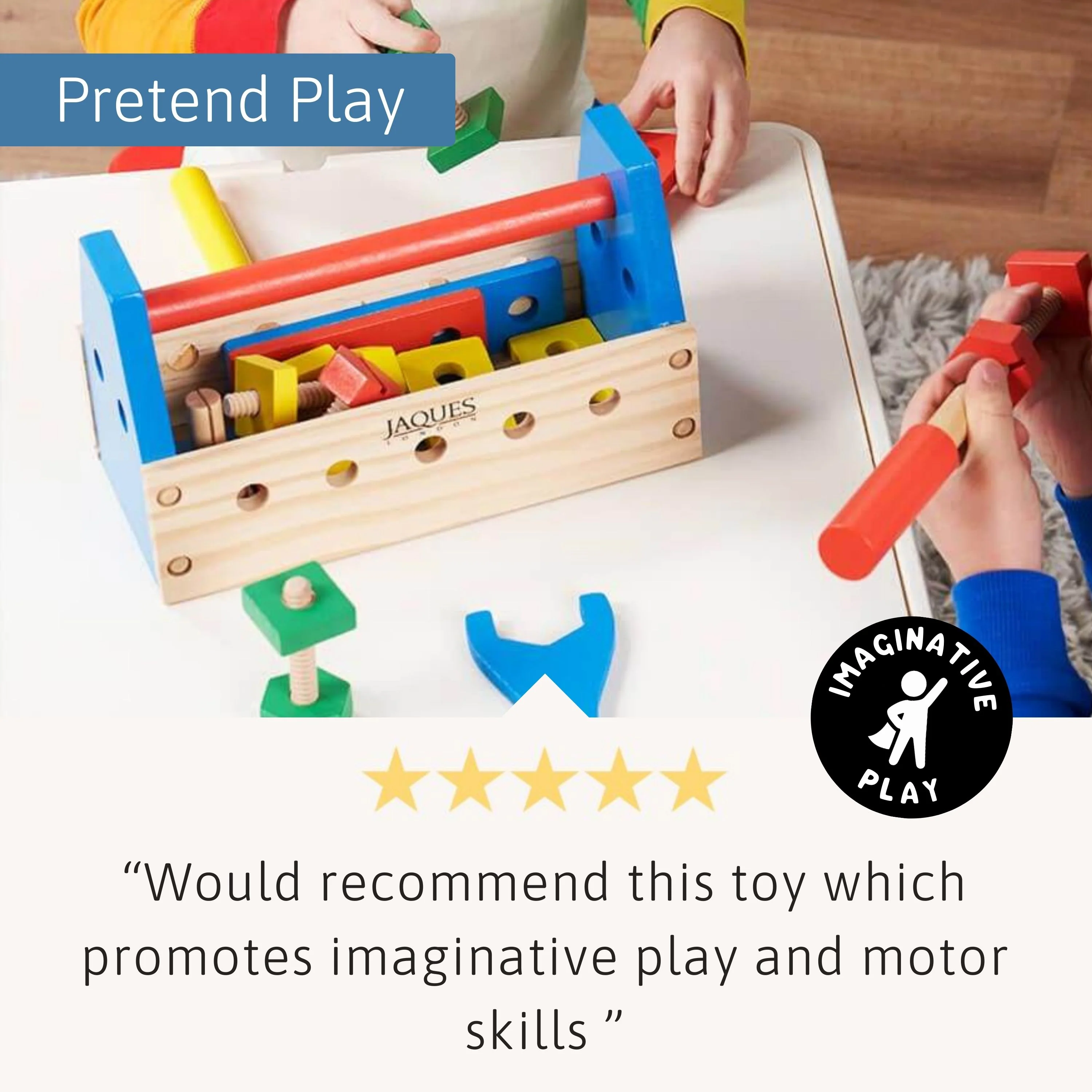 Wooden Tool Kit - Tool Set For Kids - Image 5