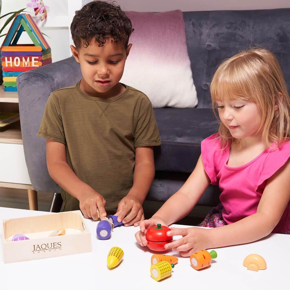 Pretend Play Food Set - Wooden Fruit and Veg - Image 5