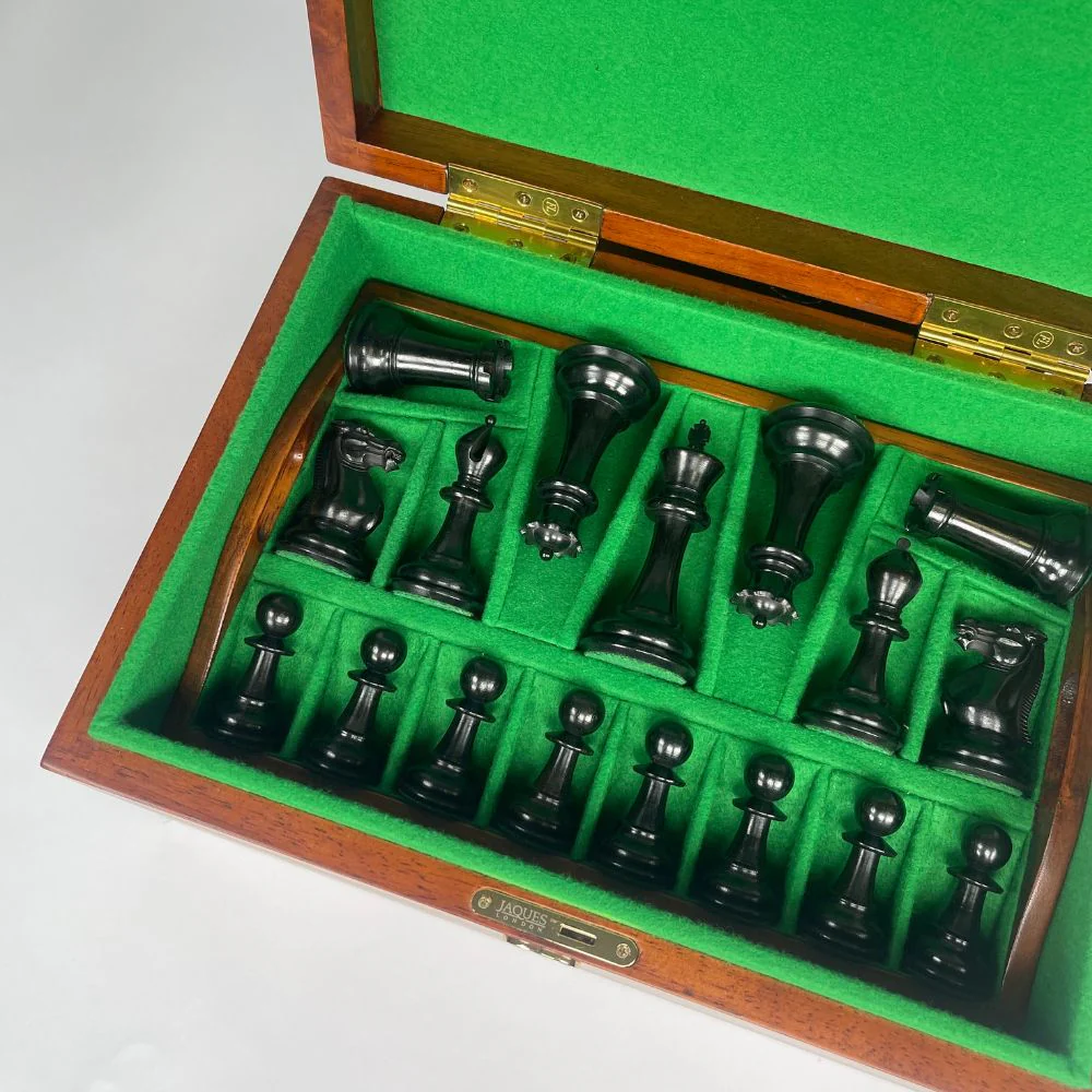 1849 4" Edition Chess Pieces in Mahogany Casket - Image 7