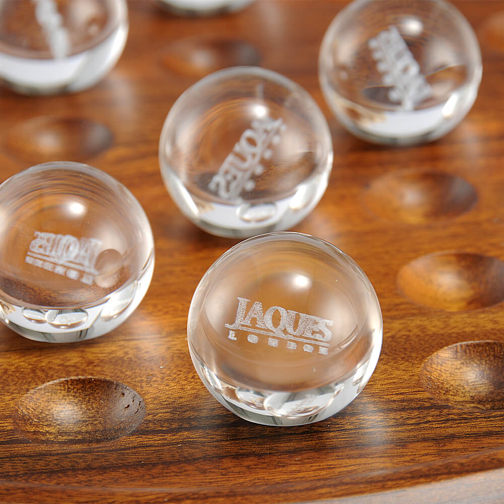 Luxury Solitaire - Walnut and Glass Solitaire Set - Image 4
