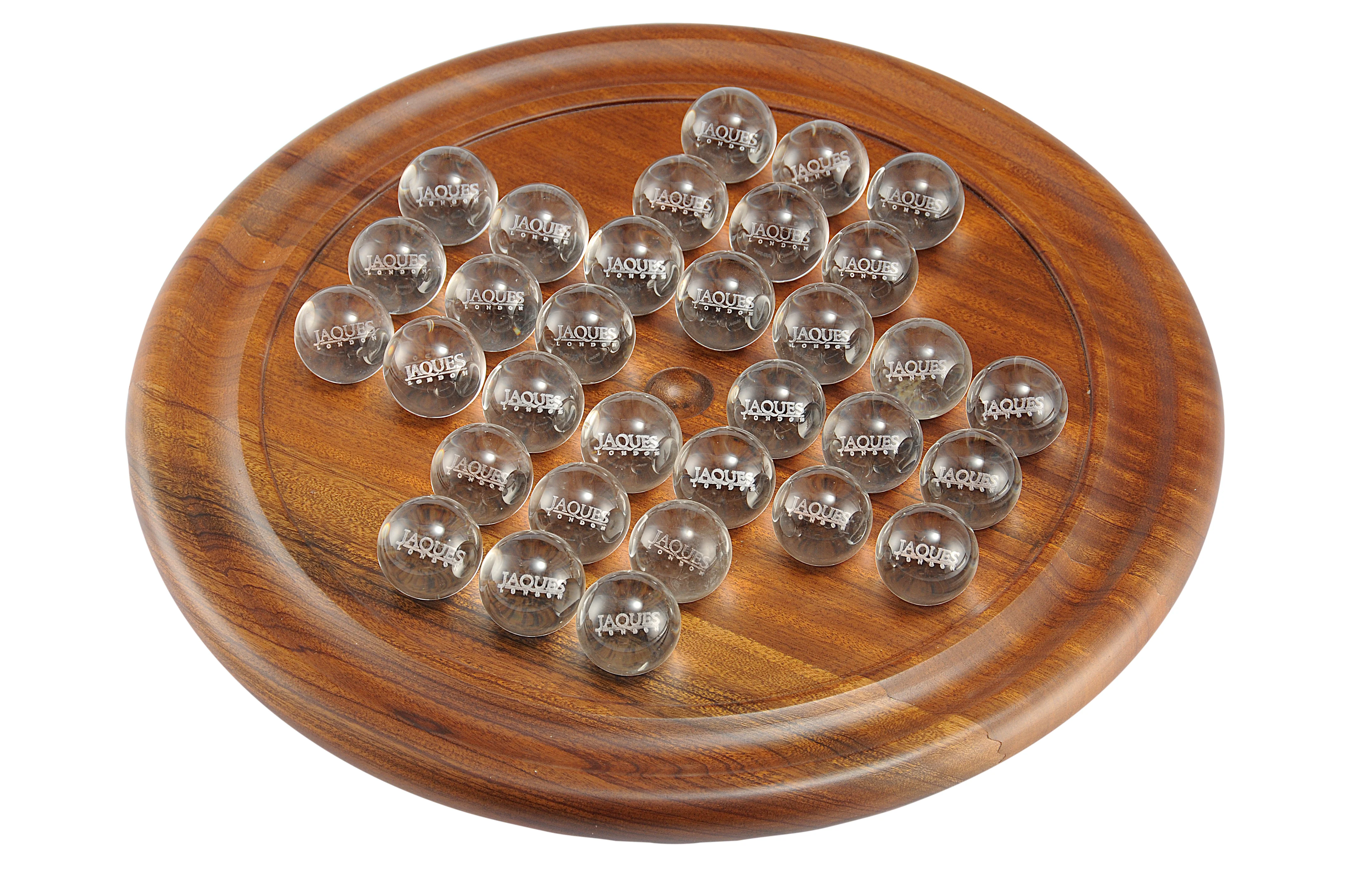 Solitaire With Marbles - 12" Solitaire Board Game