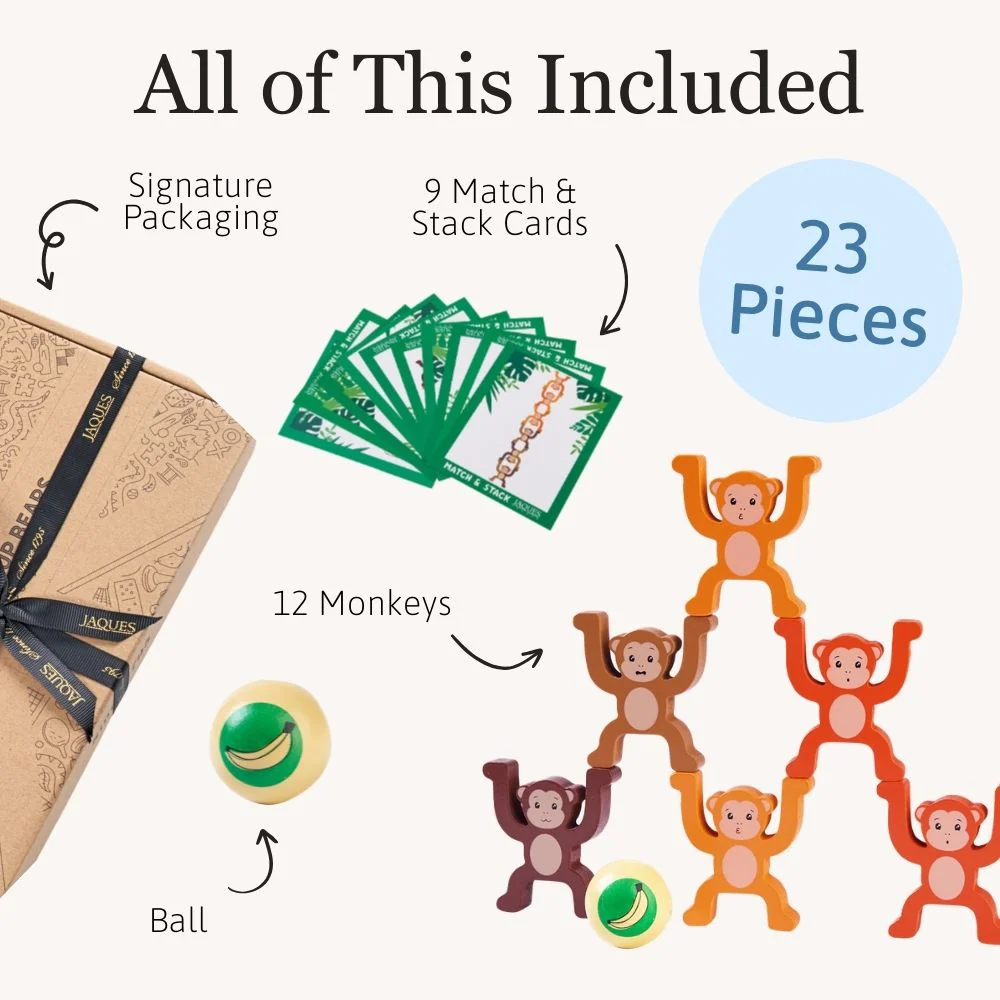 Stacking Monkeys - Wooden Stacking Toy - Image 5