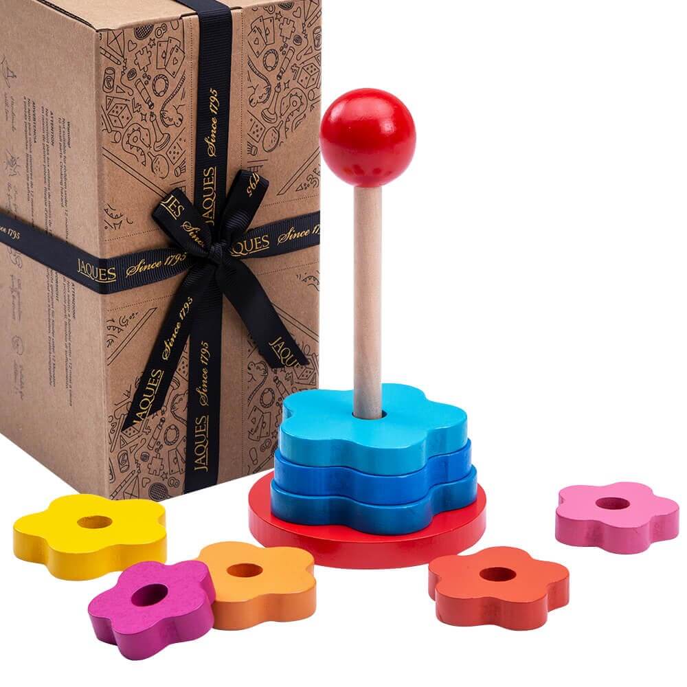Stacking Rings Toy - Wooden Rainbow Toy - Image 2
