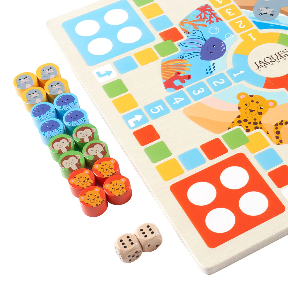 Snakes and Ladders with Ludo - Family Board Game - Image 5