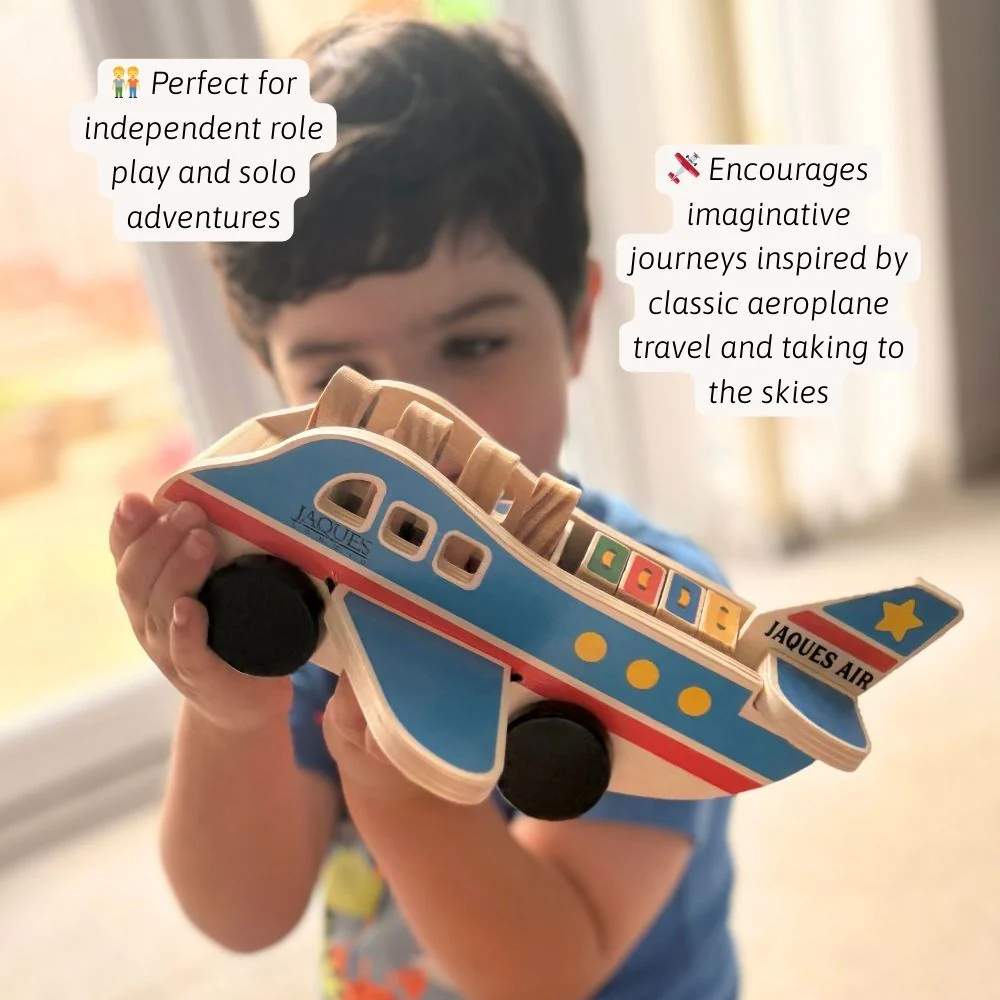 Wooden Transport Toys Bundle | Bus, Aeroplane & Boat Set - Image 2