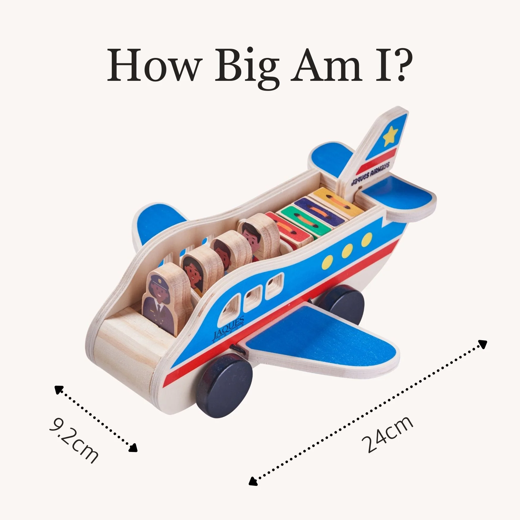 Wooden Aeroplane - Toddler Toy Plane - Image 6