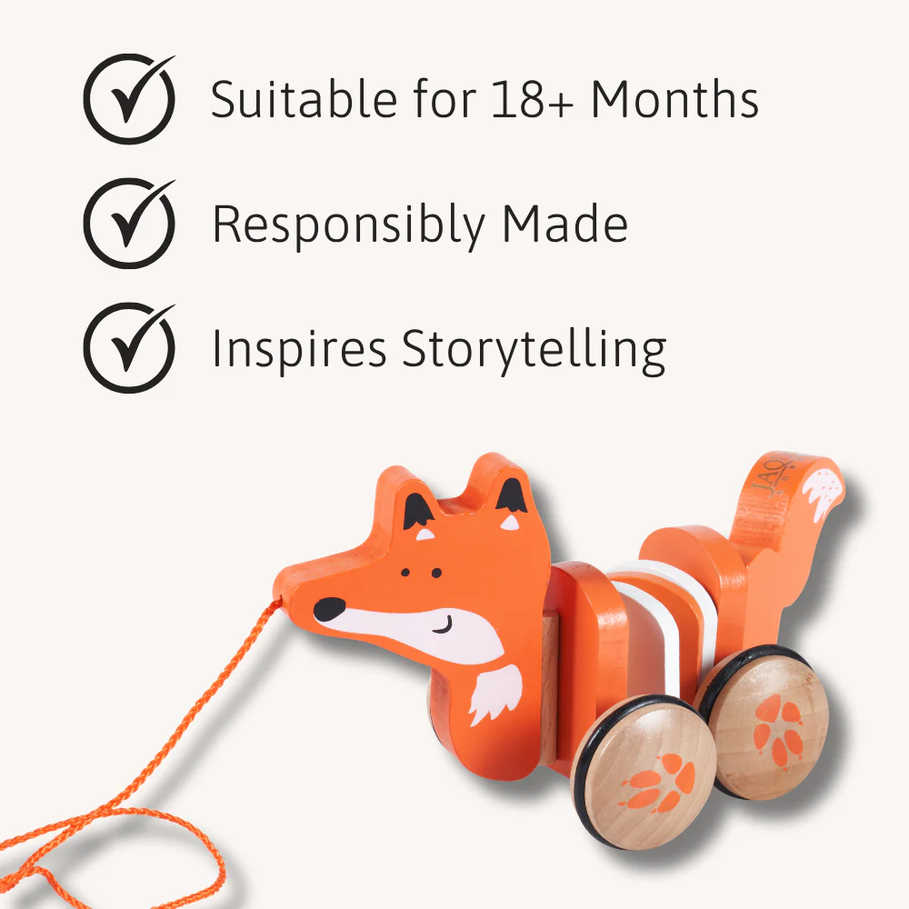 Felix The Fox Pull Along Toy - Image 4