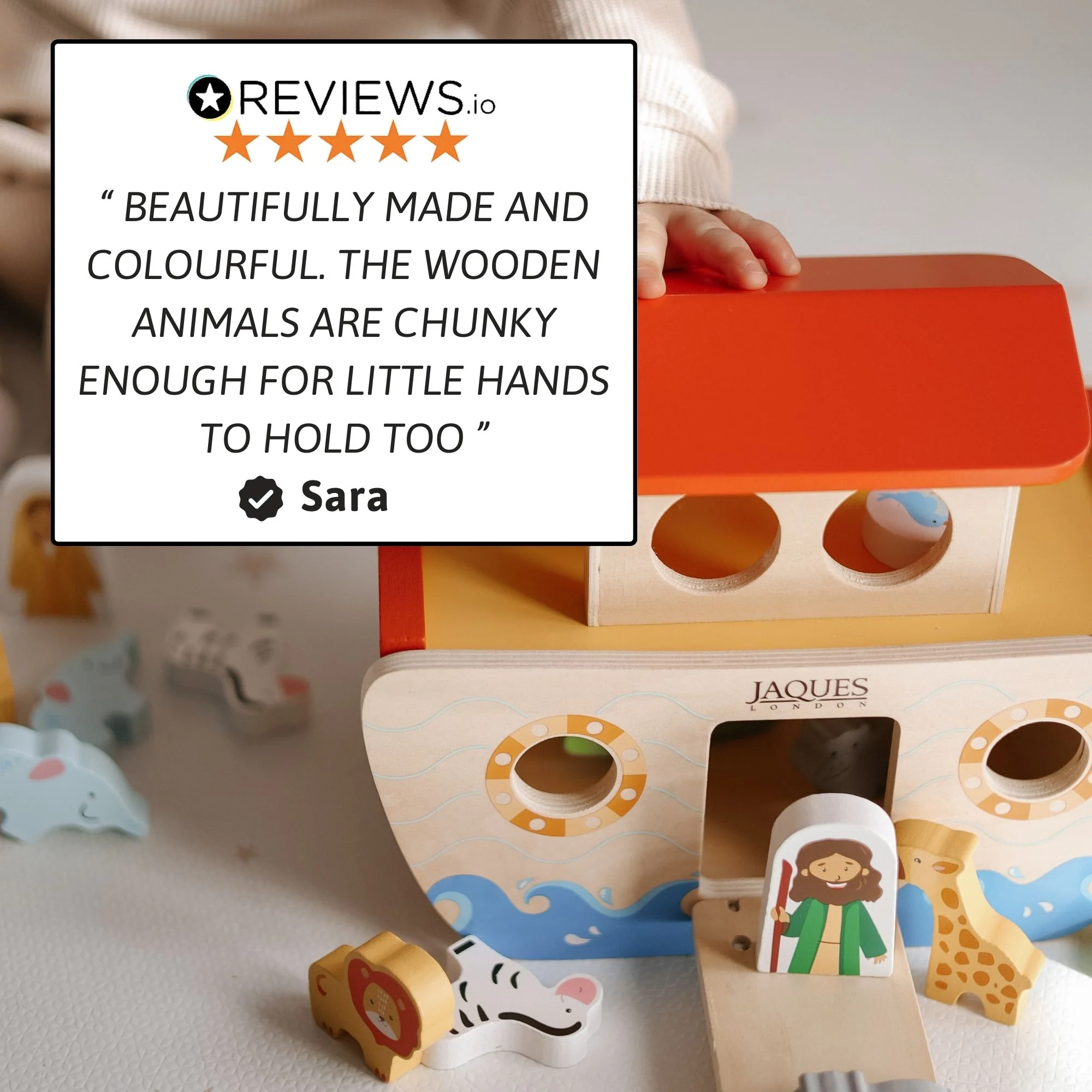 Wooden Noahs Ark - Wooden Animal Toy - Image 7